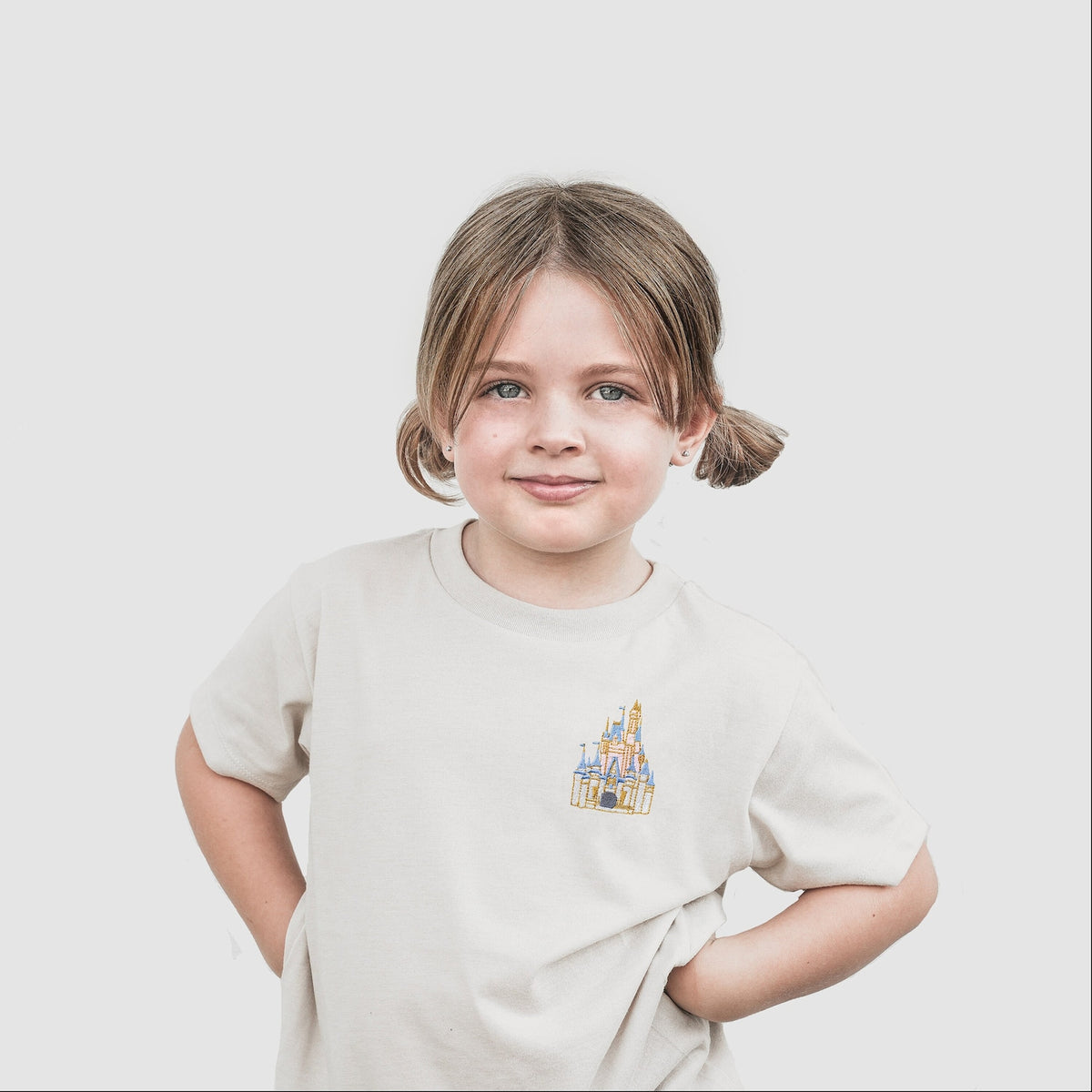 Cinderella's Castle Embroidered Tee