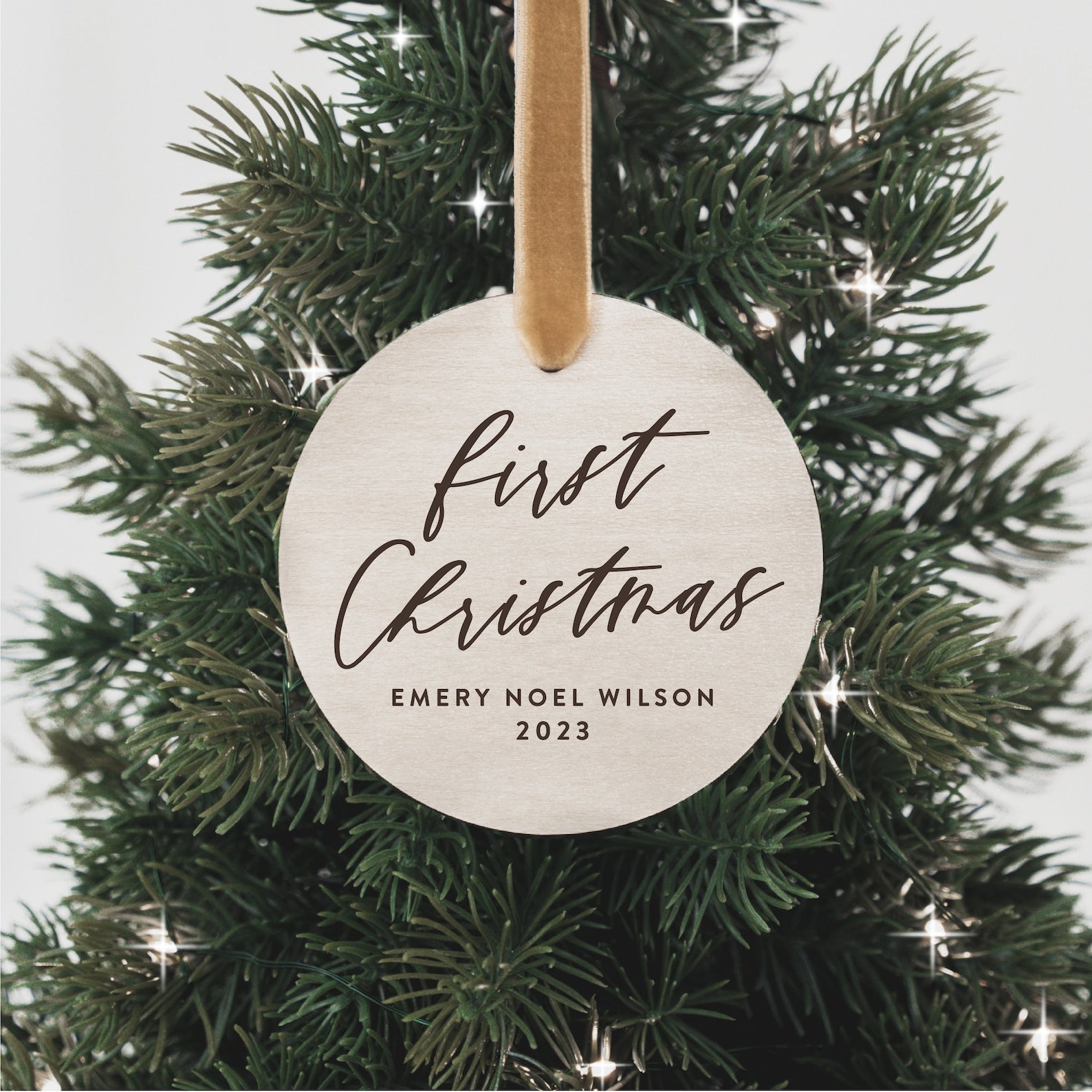 Baby's First Christmas Personalized Christmas Ornament