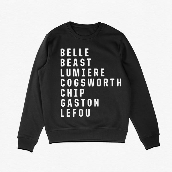 Beauty and the Beast Character Sweatshirt