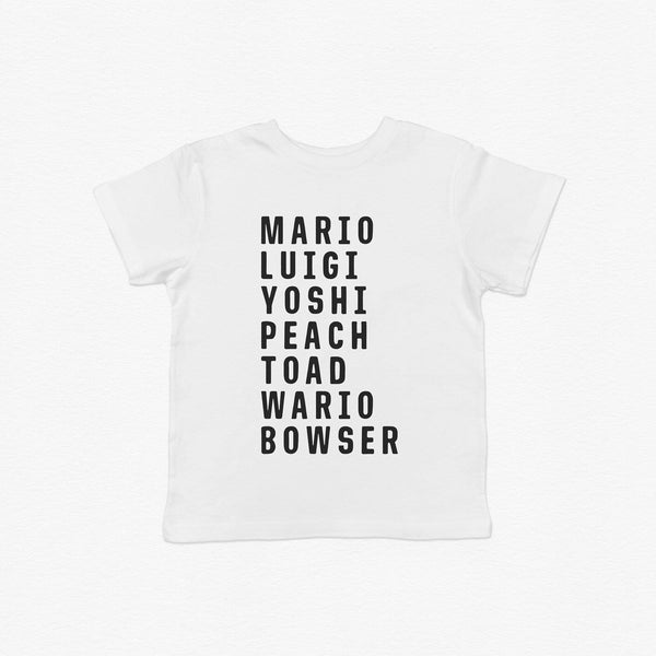 MARIO CHARACTER TEE