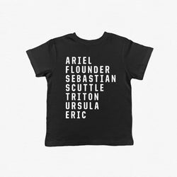 Mermaid Character Names Tee