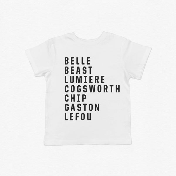 Beauty and the Beast Character Tee