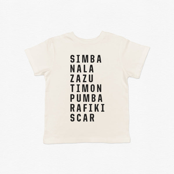 Lion King Character Tee