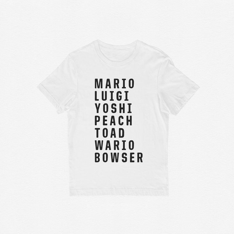 MARIO CHARACTER TEE