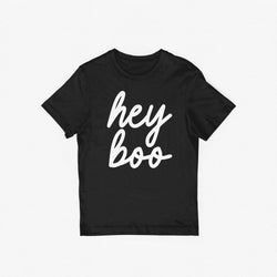 Hey Boo Script Adult Tee