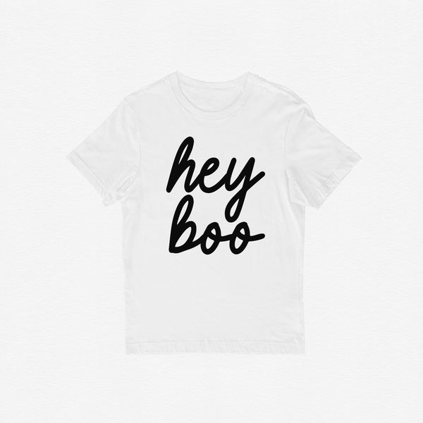 Hey Boo Script Adult Tee
