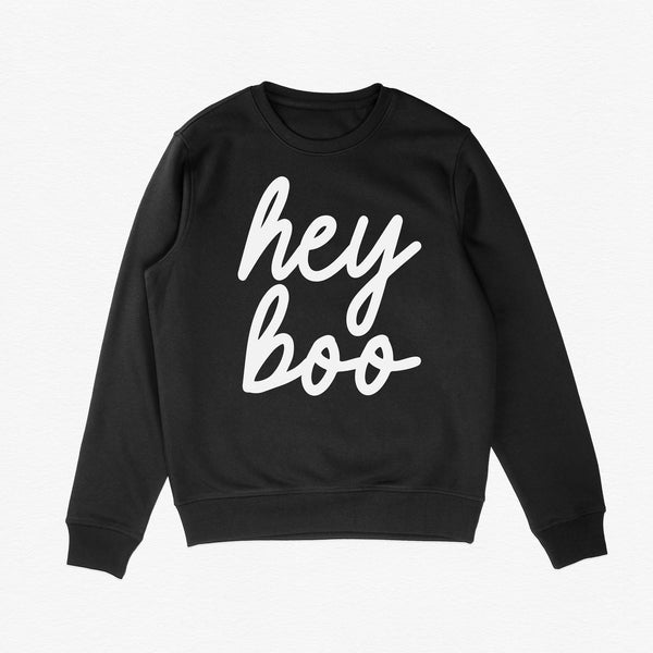 Hey Boo Script Adult Sweatshirt