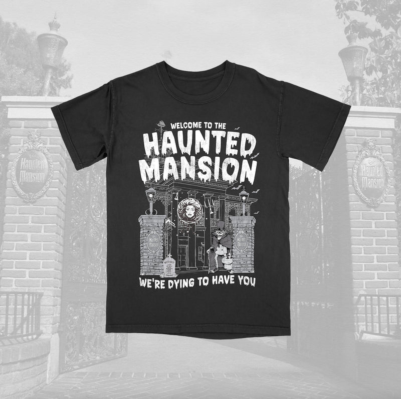 Haunted Mansion Distressed Comfort Colors Band Tee