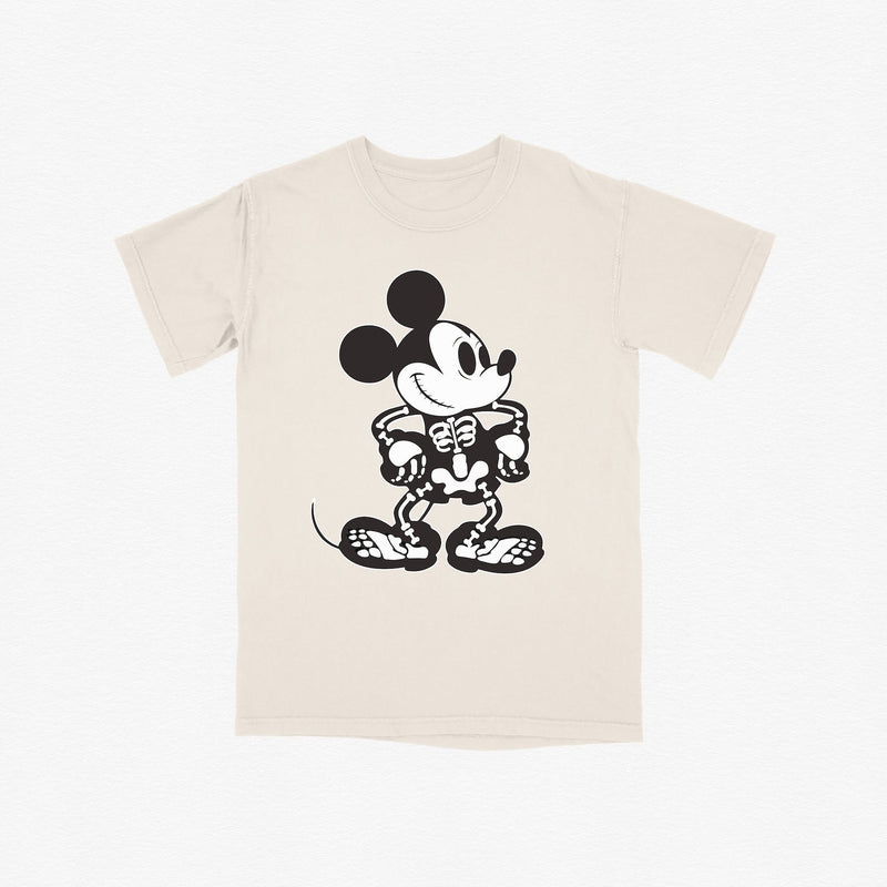 Mickey Skeleton Comfort Colors Halloween Tee