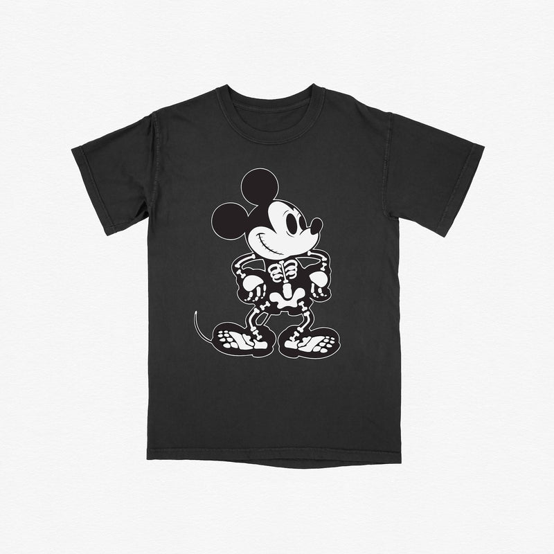 Mickey Skeleton Comfort Colors Halloween Tee