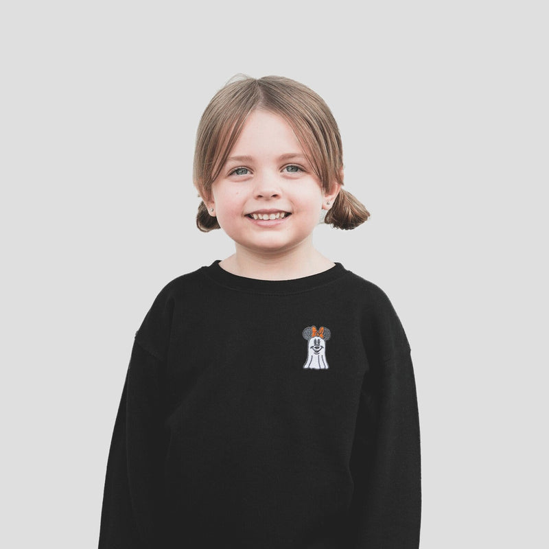 Minnie Ghost Embroidered Sweatshirt