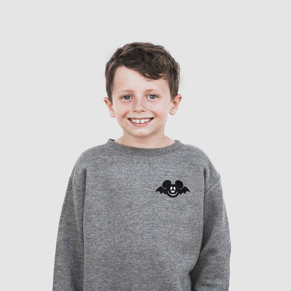 Mickey Bat Embroidered Sweatshirt