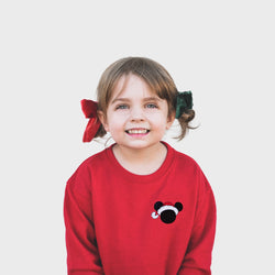 Mickey Santa Ears Embroidered Sweatshirt