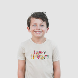 Happy Holidays Embroidered Tee