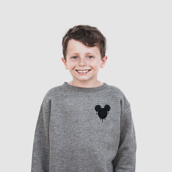 Drippy Mickey Embroidered Sweatshirt