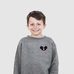 Mickey Ear Hat Embroidered Sweatshirt