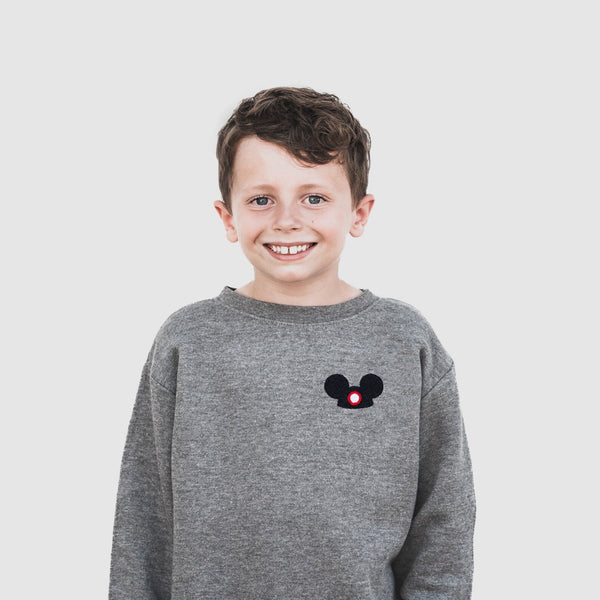 Mickey Ear Hat Embroidered Sweatshirt