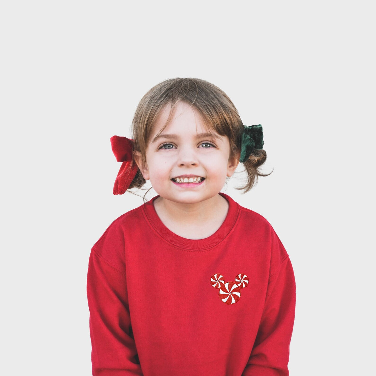 Mickey Peppermint Embroidered Sweatshirt