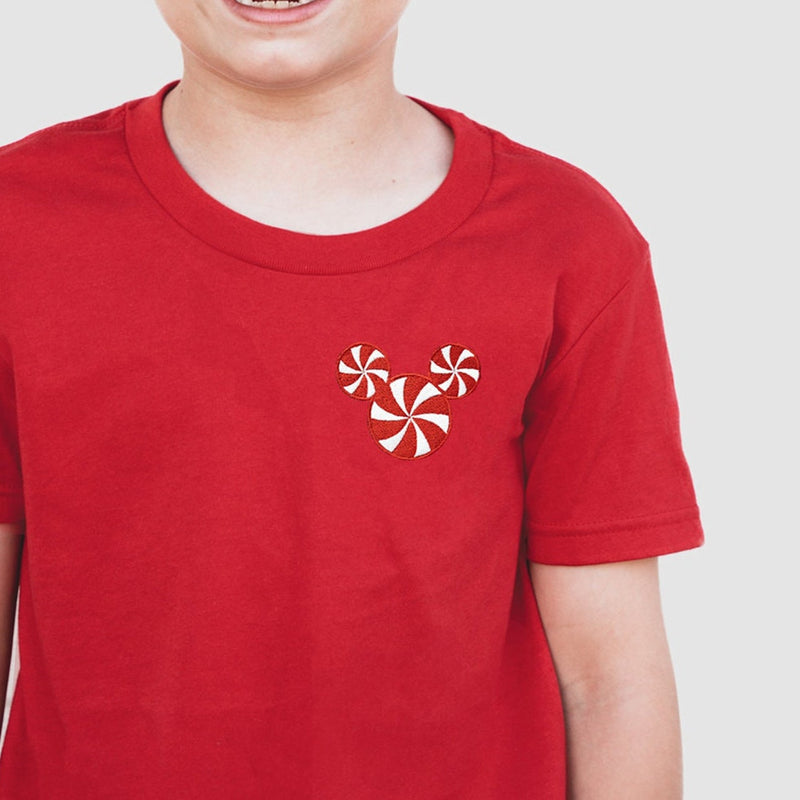 Mickey Peppermint Embroidered Tee
