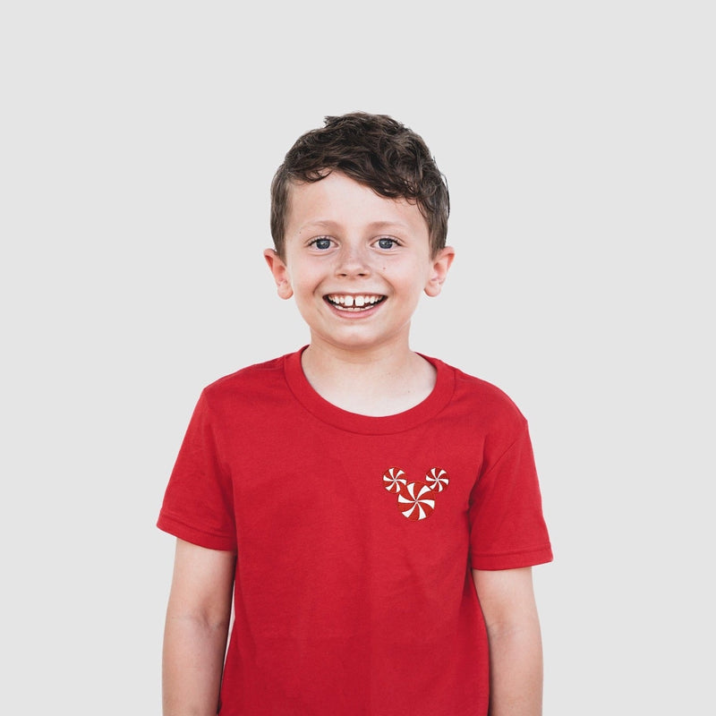 Mickey Peppermint Embroidered Tee