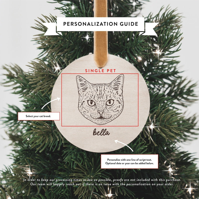 Custom Cat Breed Ornament