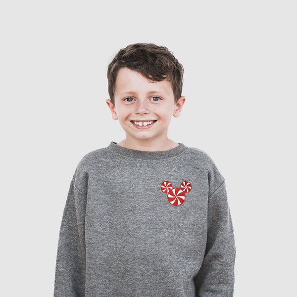 Mickey Peppermint Embroidered Sweatshirt
