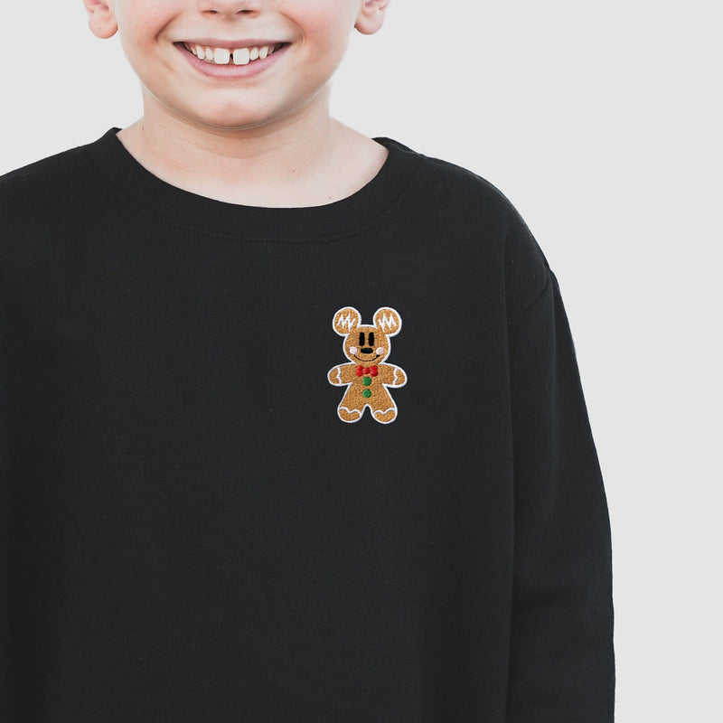 Mickey Gingerbread Embroidered Sweatshirt