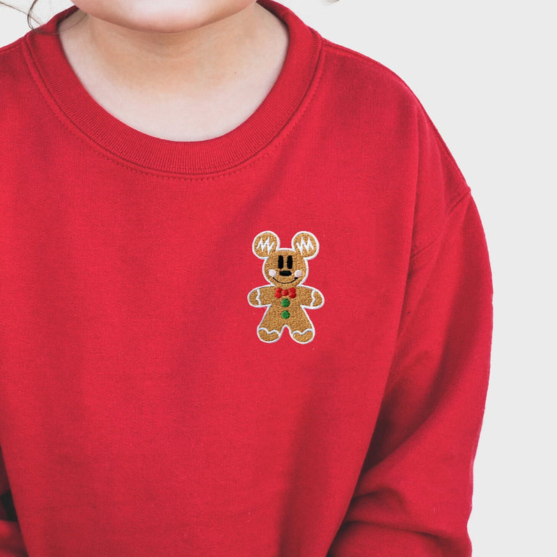 Mickey Gingerbread Embroidered Sweatshirt