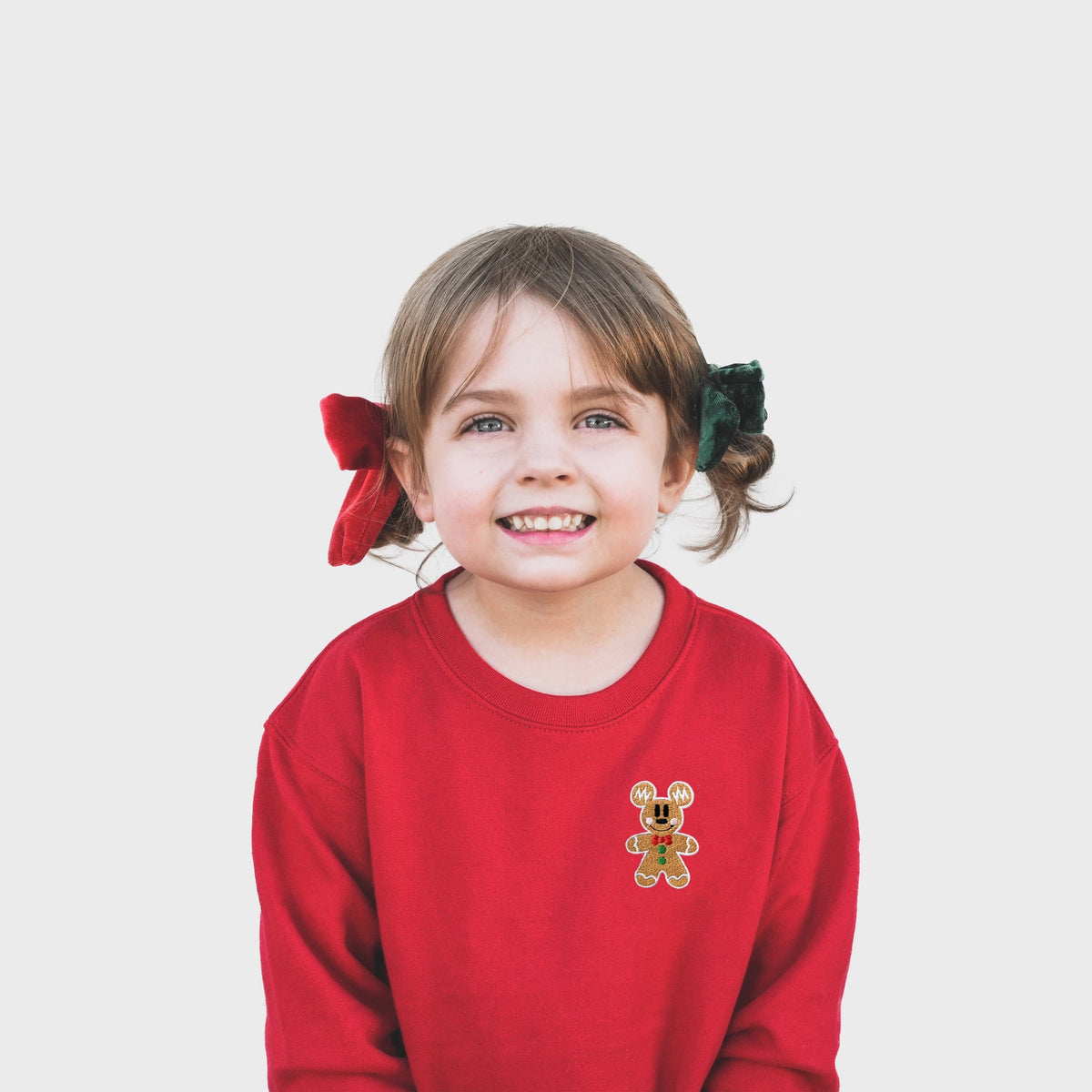 Mickey Gingerbread Embroidered Sweatshirt