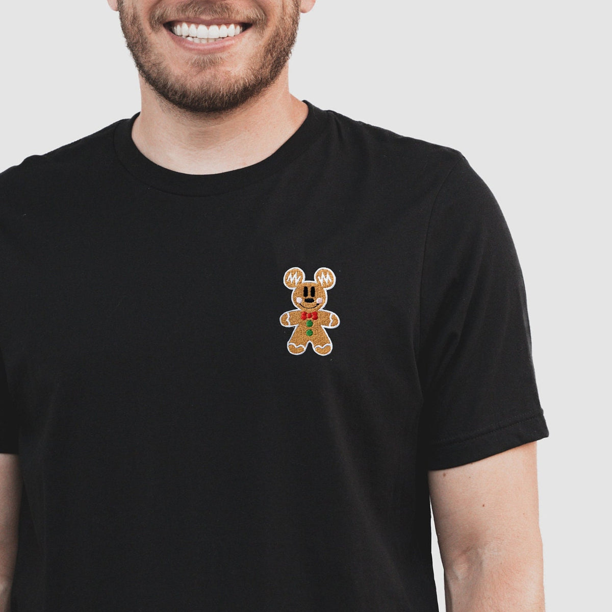 Mickey Gingerbread Embroidered Tee