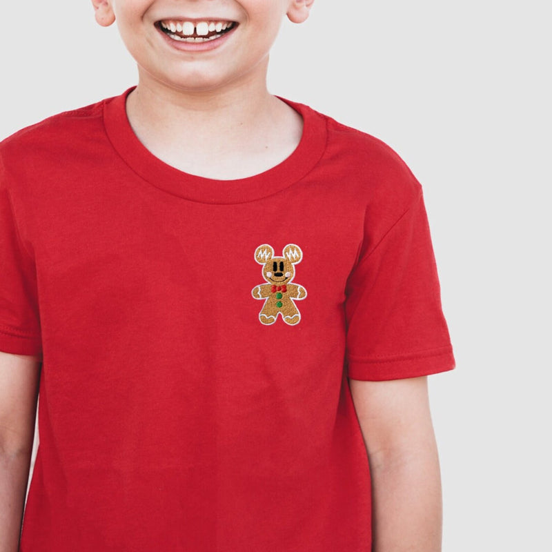 Mickey Gingerbread Embroidered Tee