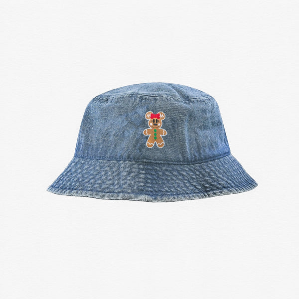 Minnie Gingerbread Embroidered Bucket Hat