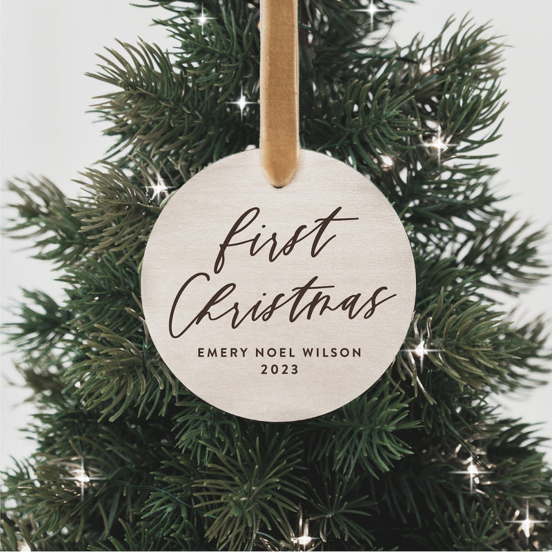 Baby's First Christmas Personalized Christmas Ornament