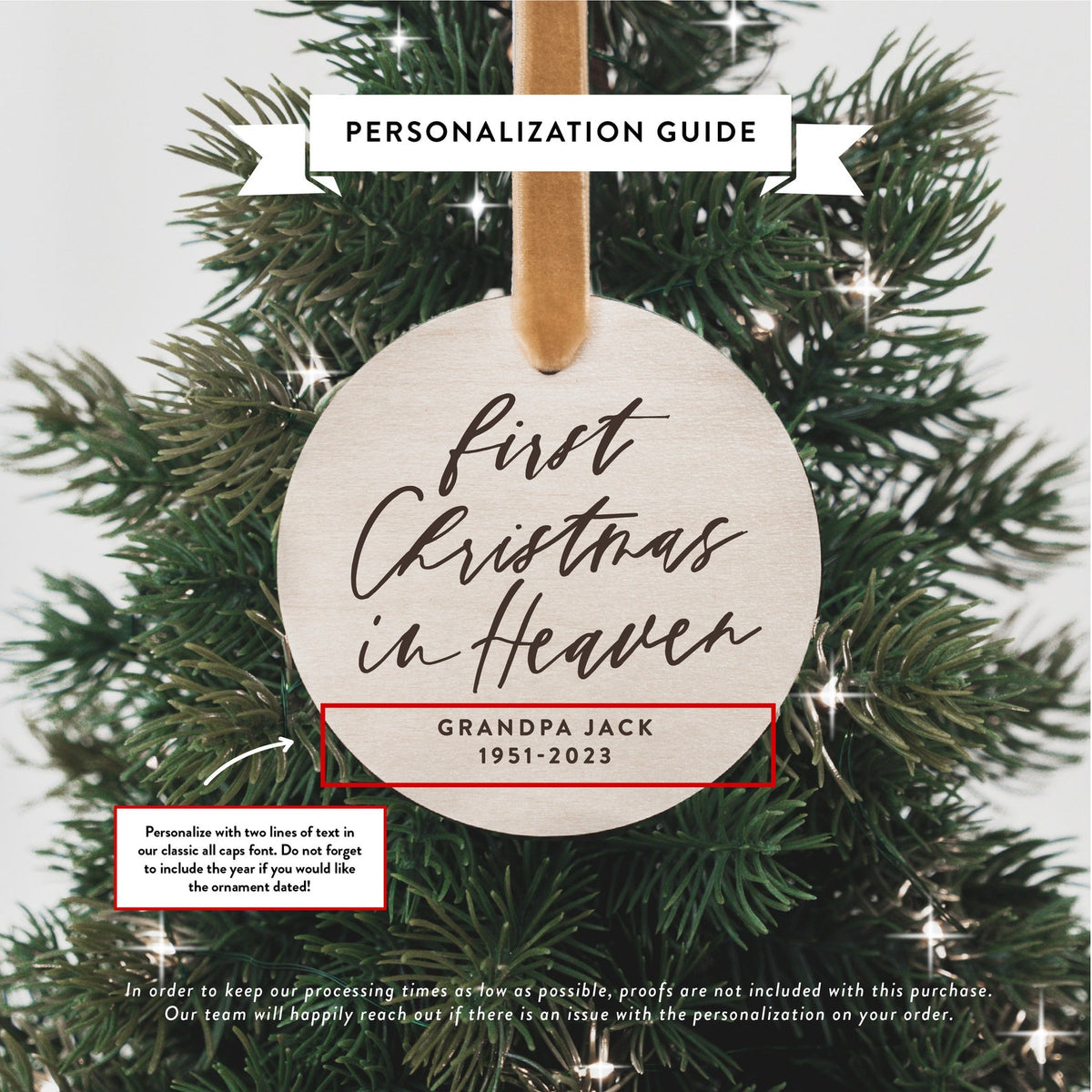 First Christmas in Heaven Ornament