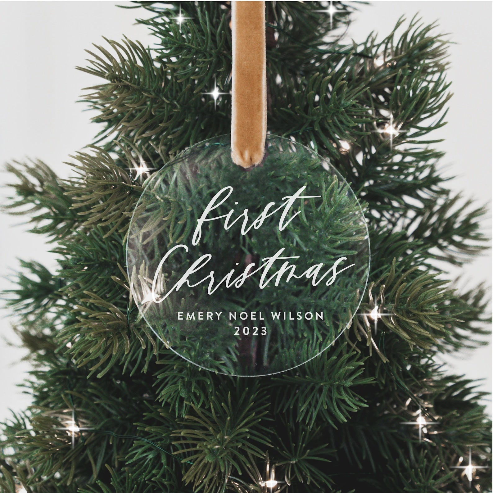 Baby's First Christmas Personalized Christmas Ornament