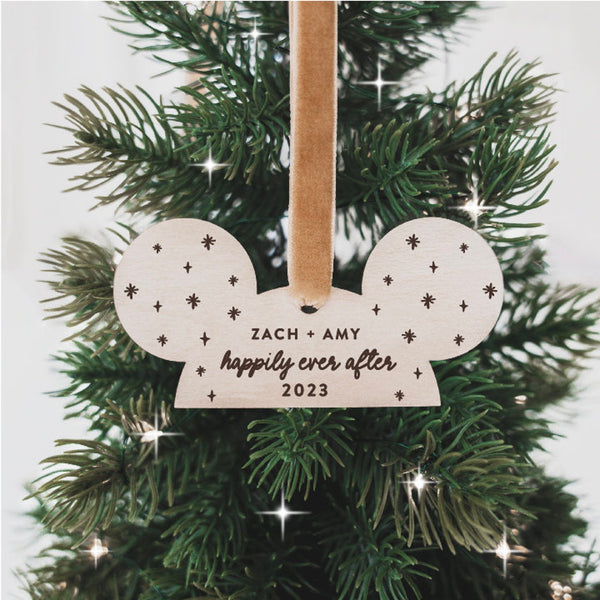 Happily Ever After Personalized Christmas Ornament