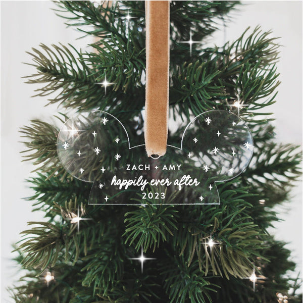 Happily Ever After Personalized Christmas Ornament