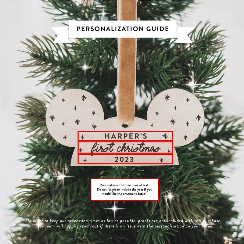 Baby's First Christmas Personalized Christmas Ornament