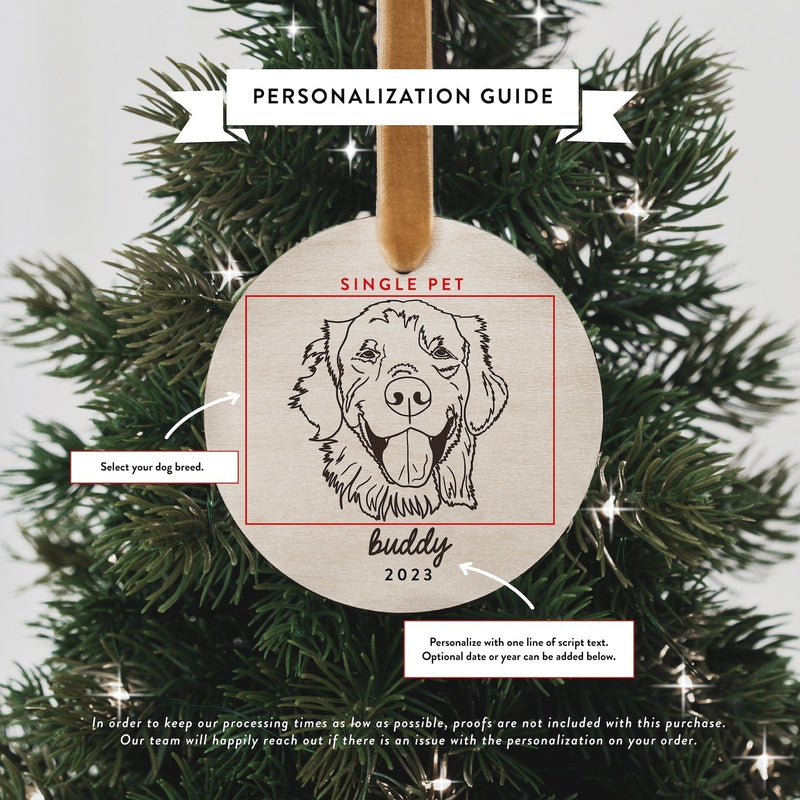 Custom Dog Breed Ornament