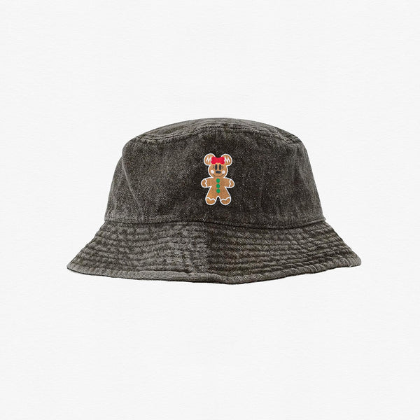 Minnie Gingerbread Embroidered Bucket Hat