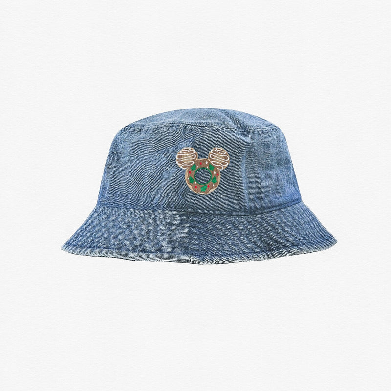 Mickey Doughnut Embroidered Bucket Hat