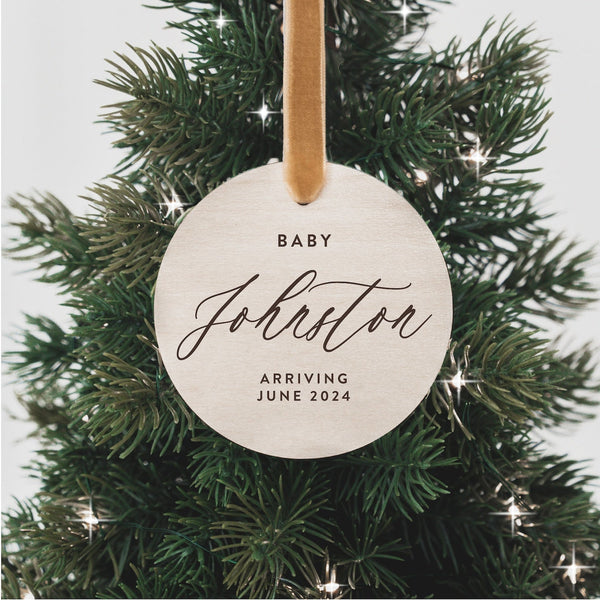 Personalized Baby Announcement Ornament