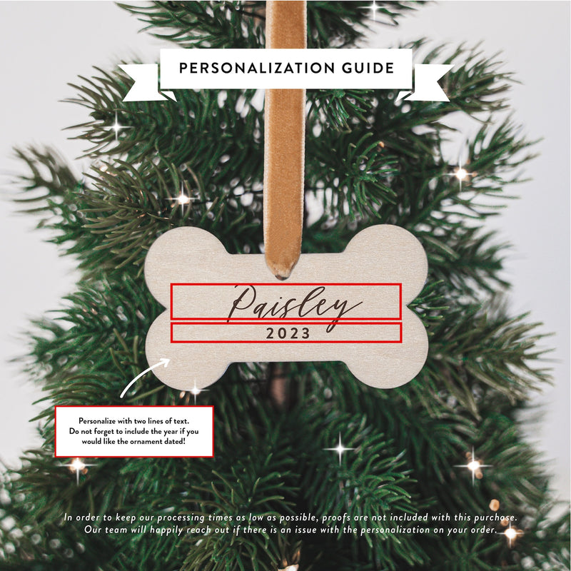 Personalized Pet Name Ornament