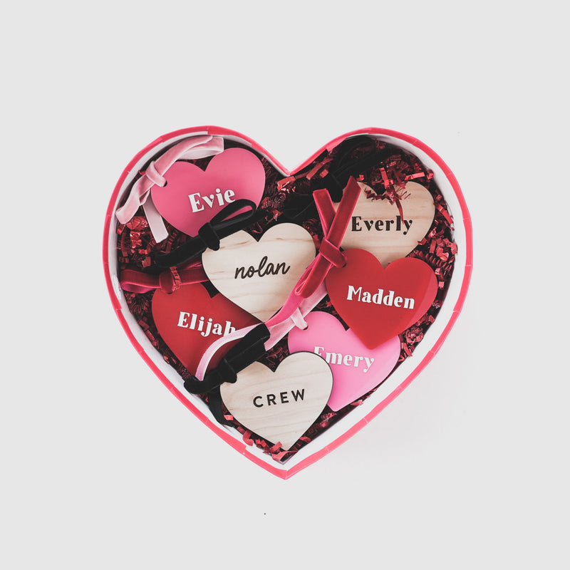 Personalized Heart Name Tag