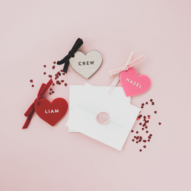 Personalized Heart Name Tag