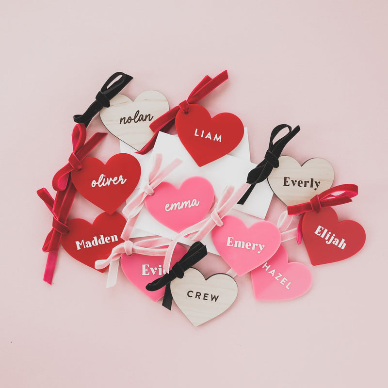 Personalized Heart Name Tag