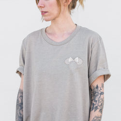 Champagne Gold Minnie Ears Embroidered Tee