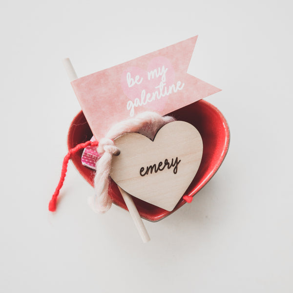 Valentine's Day Personalized Heart Tag