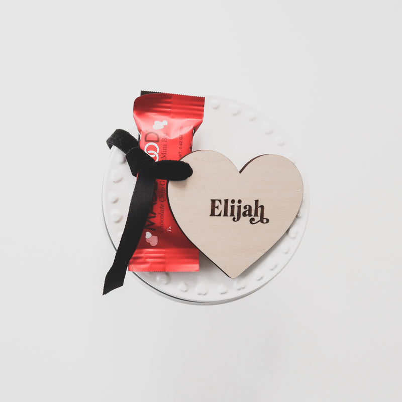 Valentine's Day Personalized Heart Tag
