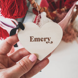Valentine's Day Personalized Heart Tag